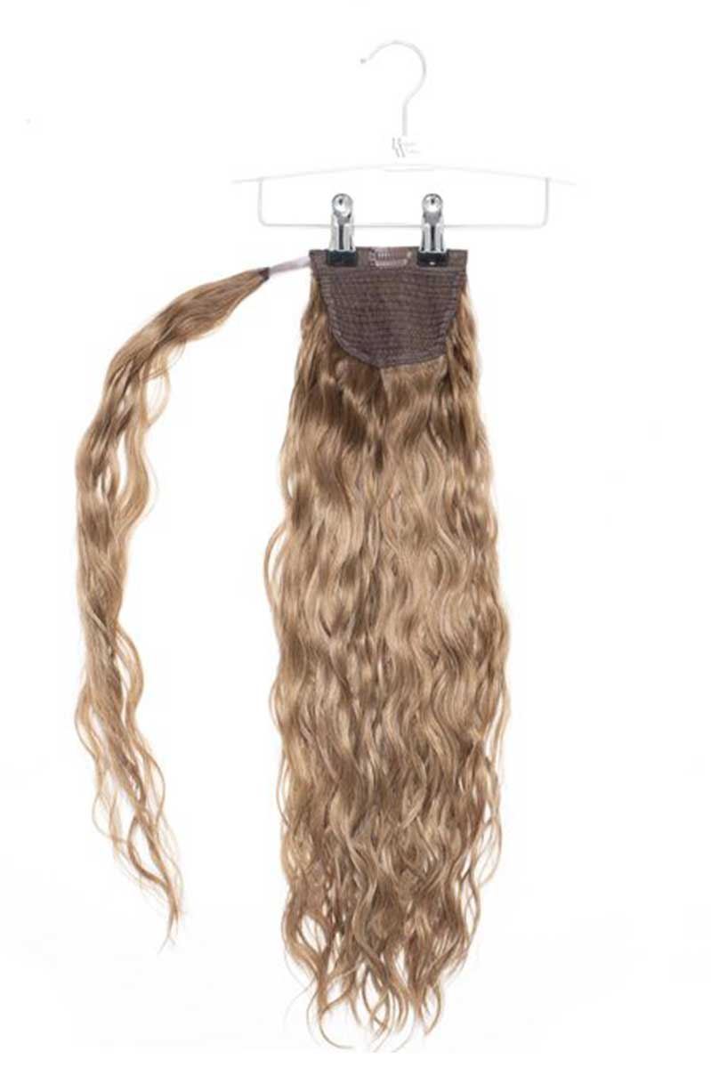 20" Clip-in Beach Wave Invisi® Ponytail - Mocha Melt