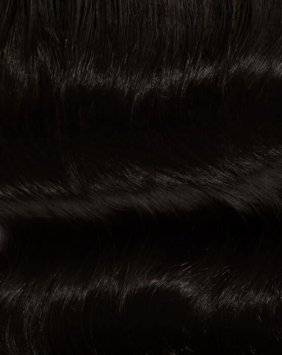 18" Half-Up Hair Set Clip-In Extensions - Natural Black