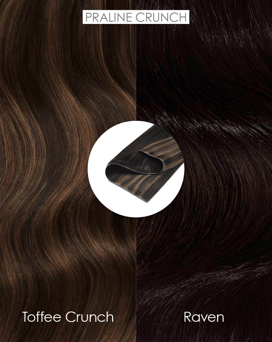 100% Remy Colour Swatch - Praline Crunch