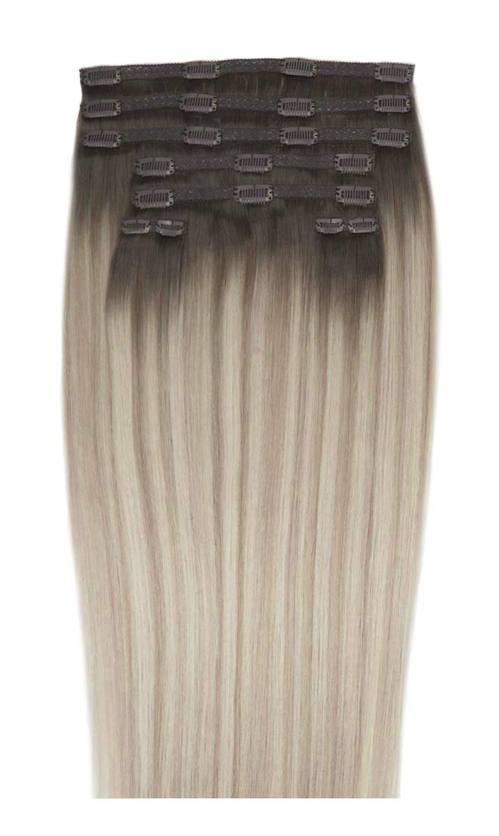 26" Double Hair Set Clip-In Extensions - Scandinavian Blonde