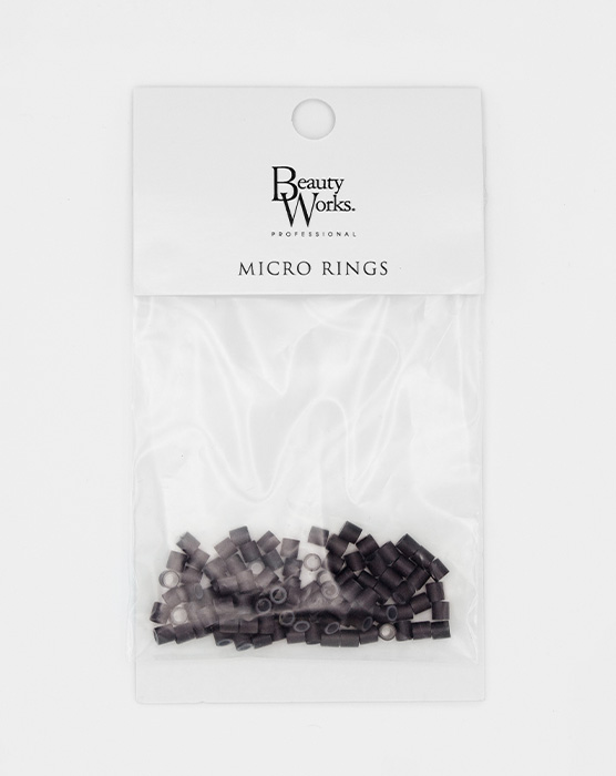 Silicone Lined Copper Micro Rings - 100 pack - Brown