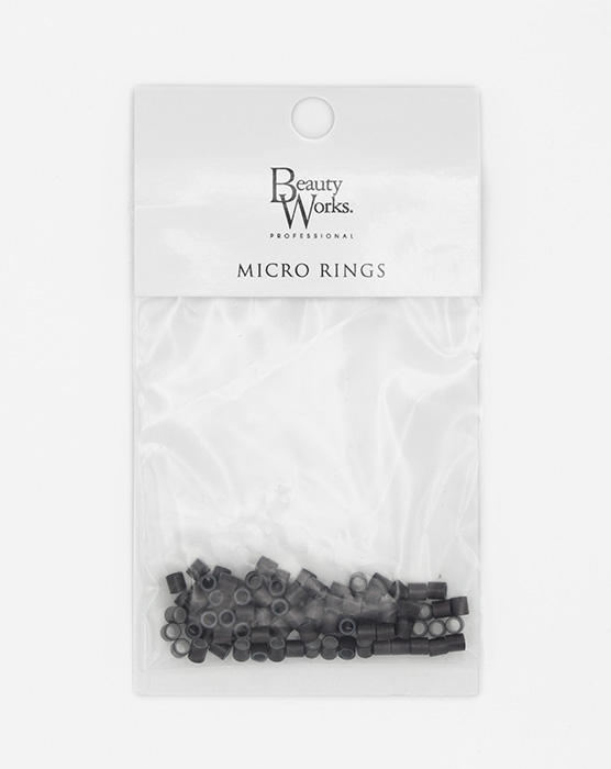 Silicone Lined Copper Micro Rings - 100 pack - Dark Brown