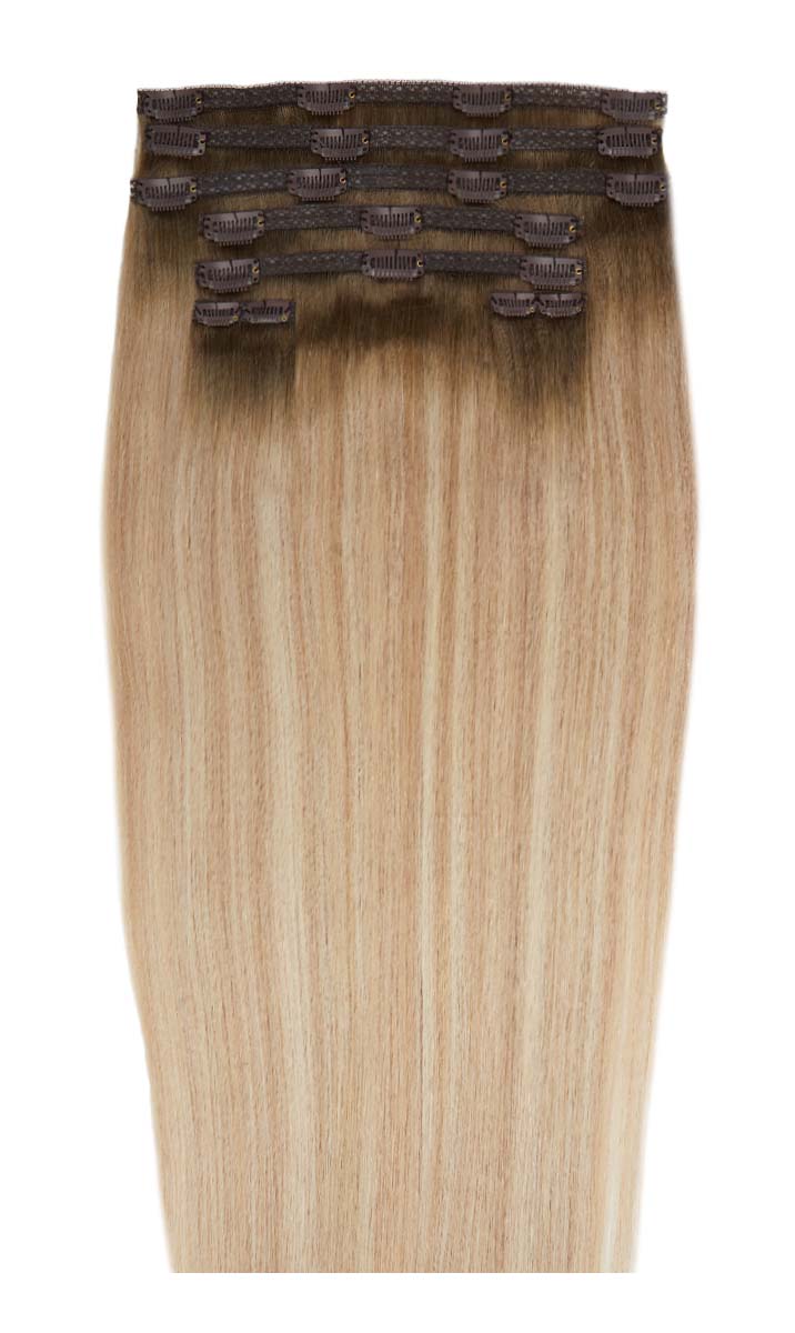 26" Double Hair Set Clip-In Extensions - Sunset Boulevard