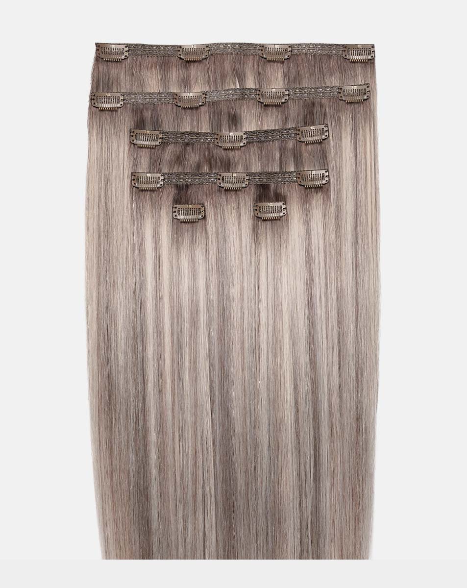 20" Double Hair Set Clip-In Extensions - Molly-Mae Swiss Blonde